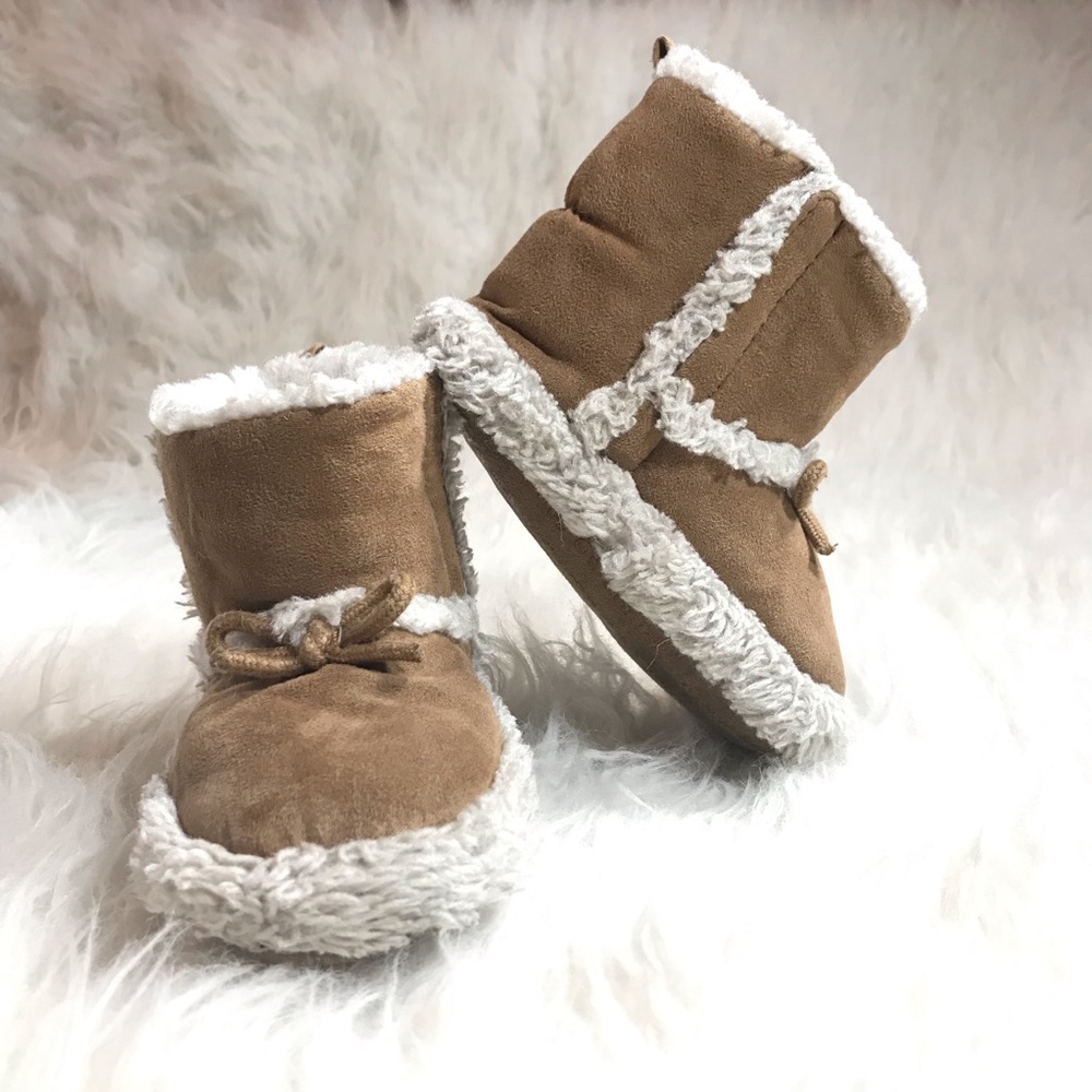Brown Suede Booties from Babies R Us for 18-24 mo